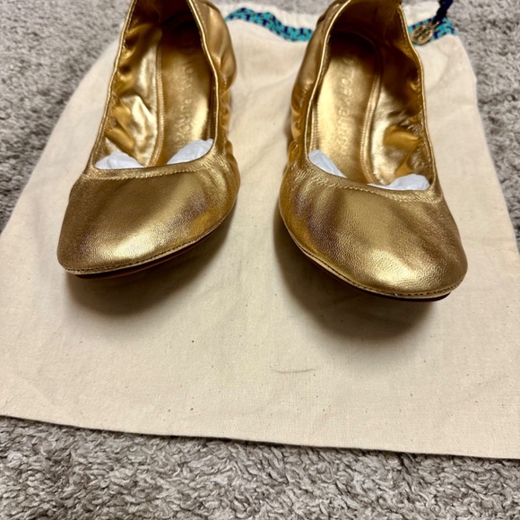 Tory Burch - Eddie Metallic Ballet Flat - Picture 9 of 15